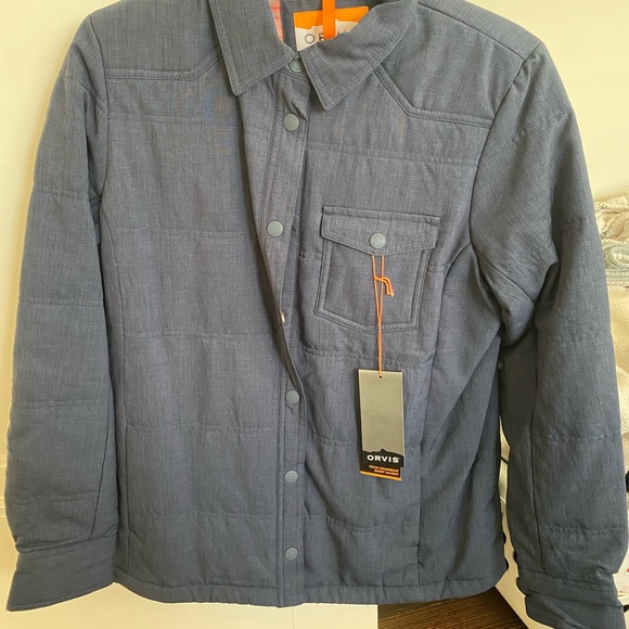 Orvis Tech Chambray Shirt Jacket S Nwt 